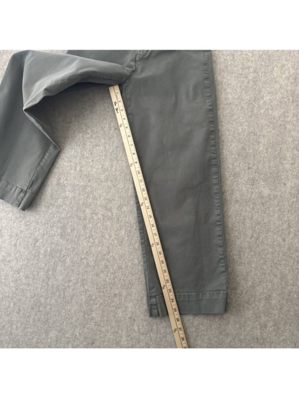 Marine Layer Bridget Wide Leg Crop Pants Womens 4 Slate Gray Cotton Stretch - Picture 9 of 16